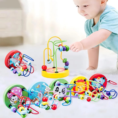 Wooden Bead Maze Toy