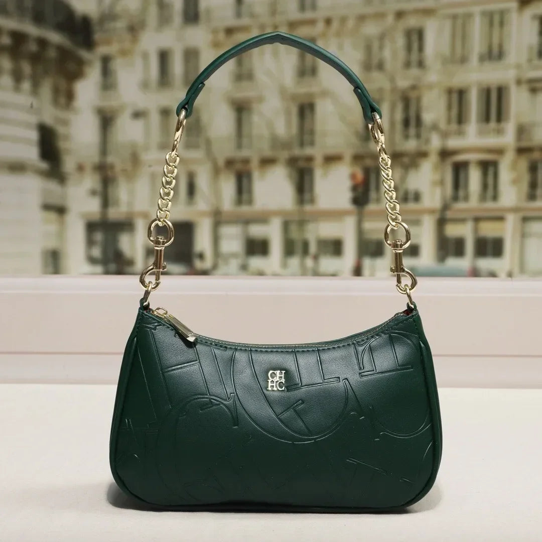 Moon-Shaped PU Crossbody Bag