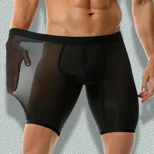 Solid Nylon Boxers