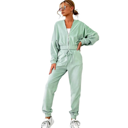 Women Two-Piece Hooded Tracksuit Set