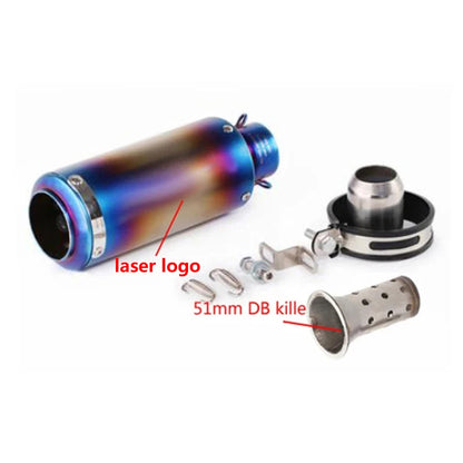 Universal 51/60mm Carbon Fiber Exhaust Muffler DB Killer