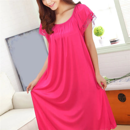 Lace Patchwork Night Gown