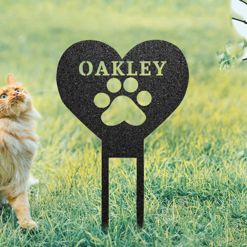Personalized Metal Pet Garden Stake