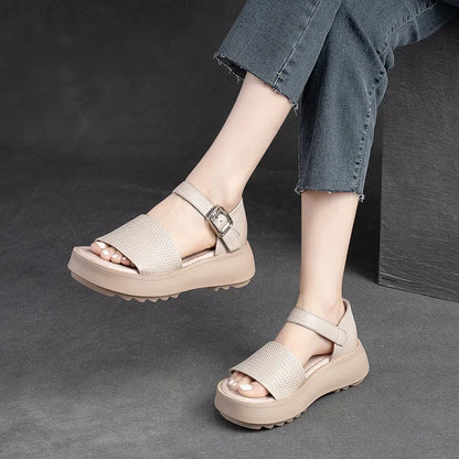 Leather Ankle Sandals