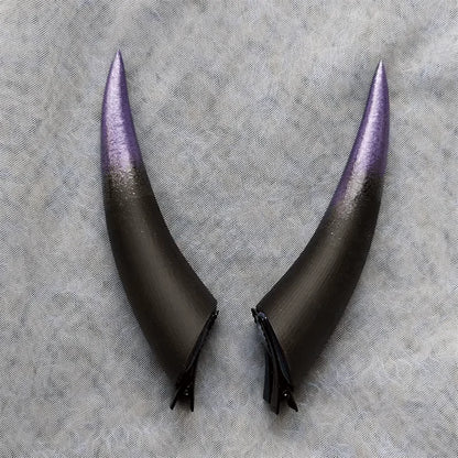 Gradient Devil Horns Hair Clip