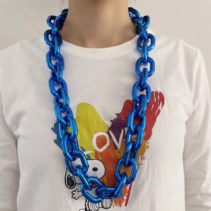 Wide Chunky Chain Necklace