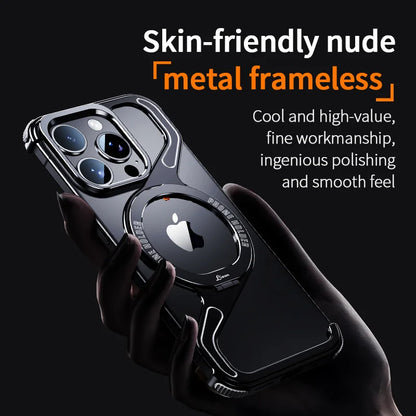 Metal Magnetic Case for iPhone 17 Pro Max | 17 Pro | 16 Pro Max | 16 Pro | 15 Pro Max | 15 Pro