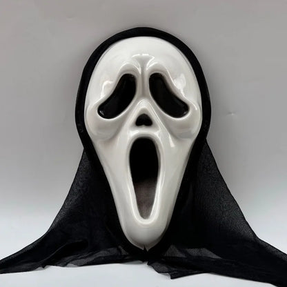 Ghost Mask with Mesh Hood