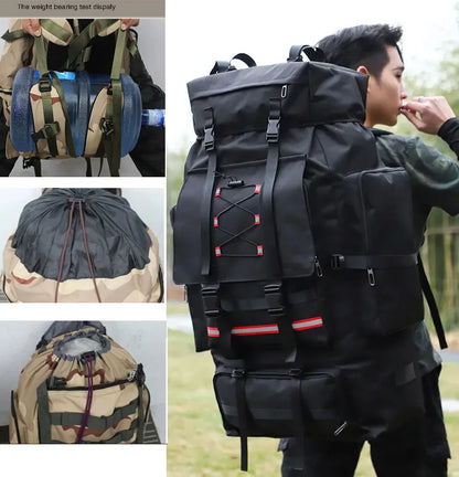 130L Reflective Trekking Backpack