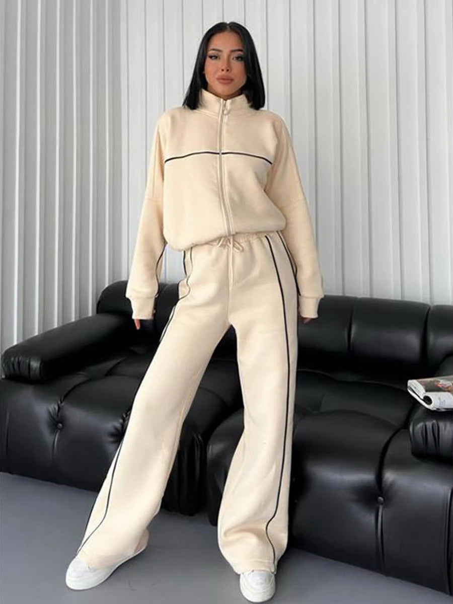 Women Two-Piece Jogger Tracksuit Set