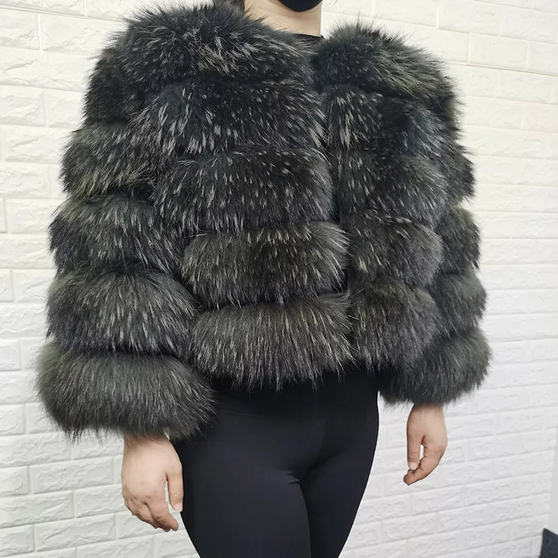 Raccoon Dog Fur Jacket