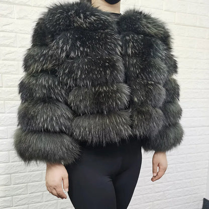 Raccoon Dog Fur Jacket