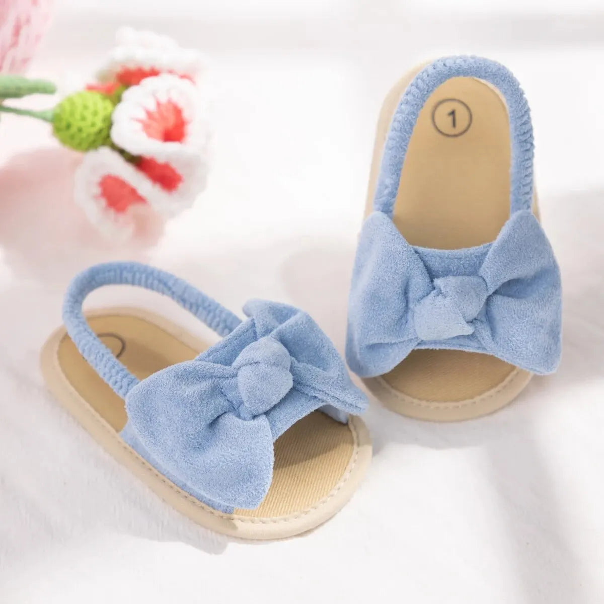 Elastic-Band Baby Sandals