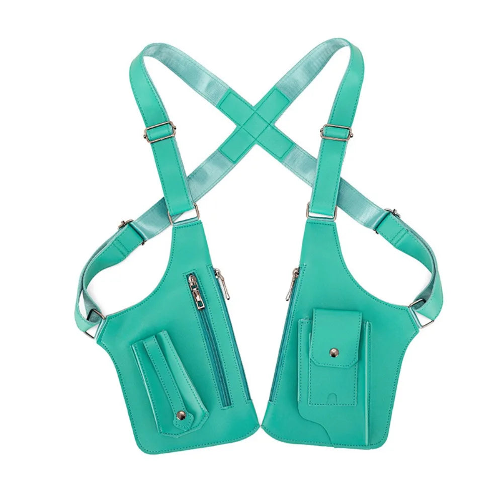 Anti-Theft PU Leather Chest Bag