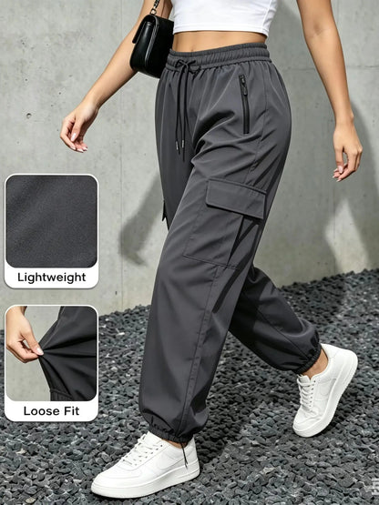 Water-Resistant Zip-Pocket Hiking Pants