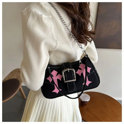 Canvas Metal Buckle Tote