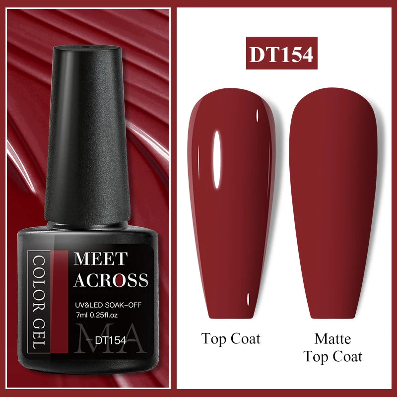 MEET ACROSS Matte Gel Polish