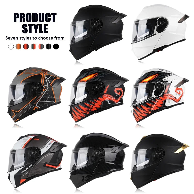 Uchoose Flip-Up Full-Face Helmet