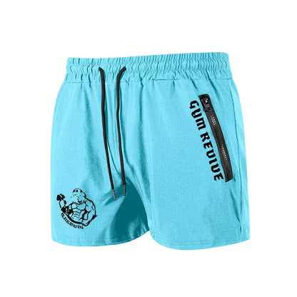 Double Zipper Pocket Training Shorts