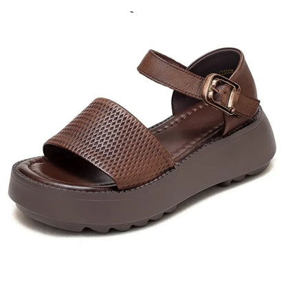 Leather Ankle Sandals