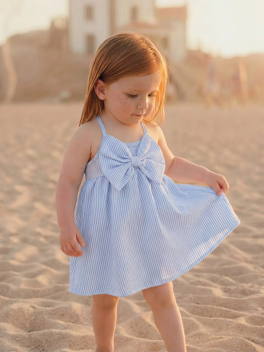 Striped Blue Dress