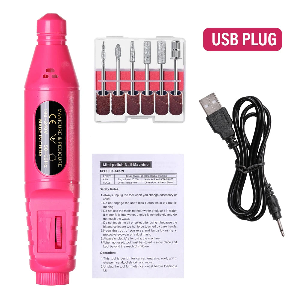 Electric Nail Drill Manicure Kit