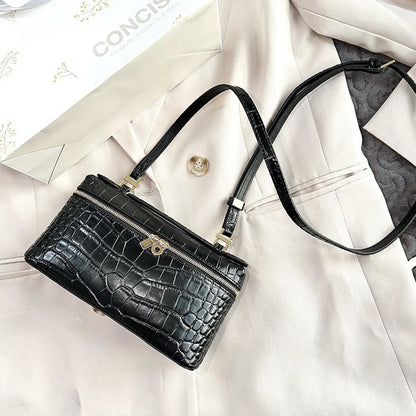 Crocodile Embossed Mini Clutch