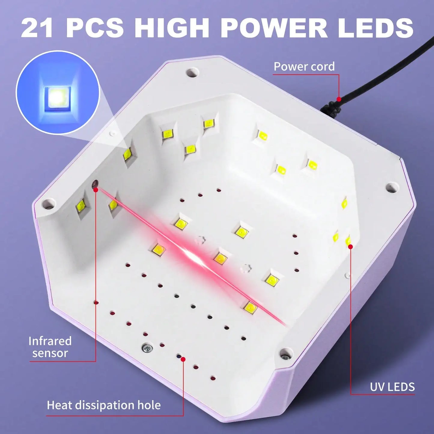 Pink USB Nail Dryer Lamp