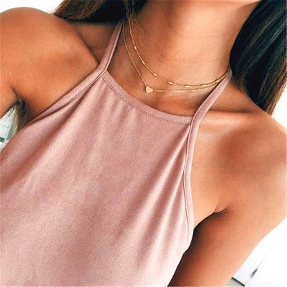 Pearl Heart Choker Necklace