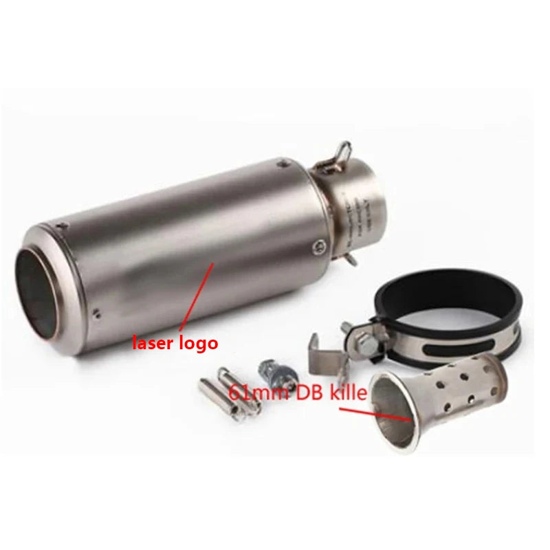 Universal 51/60mm Carbon Fiber Exhaust Muffler DB Killer