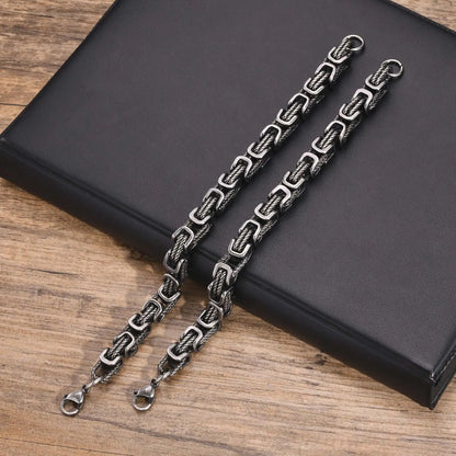 Men's Chunky Byzantine Bracelet