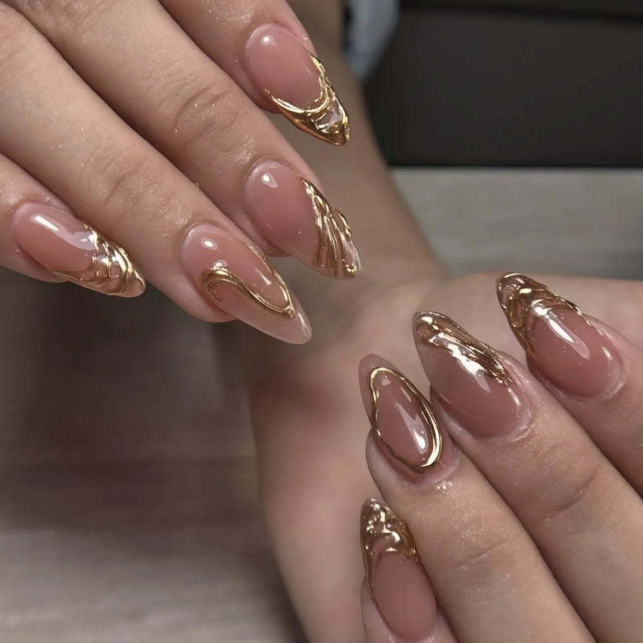 French Wave Press-On Nails