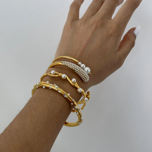 Gold Stainless Steel Cuff