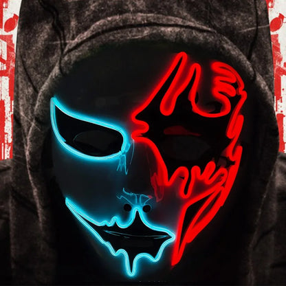 Glowing EL Wire Party Mask