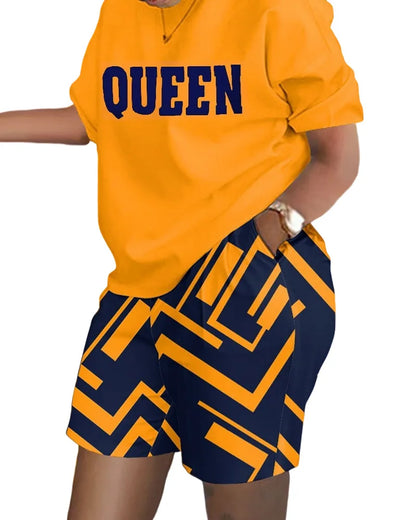 Women’s Printed Shorts Suit