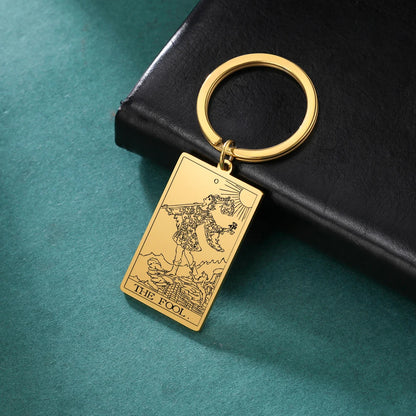 Tarot Key Chain Arcana Pendant