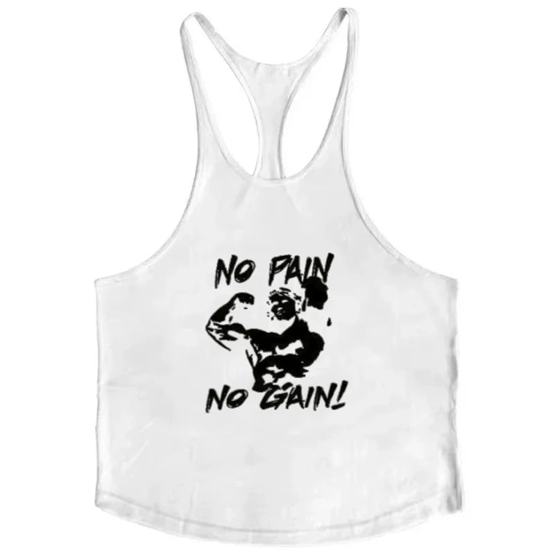 pattern printed fitness vest