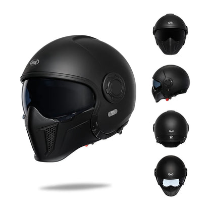 CYRIL Double-Lens Modular Open-Face Helmet