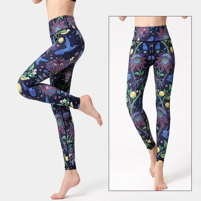 Cloud Hide Floral Push-Up Leggings