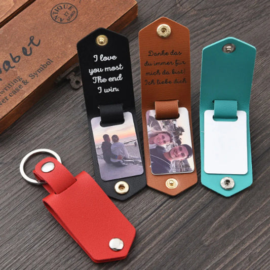 Personalized Leather Keychain
