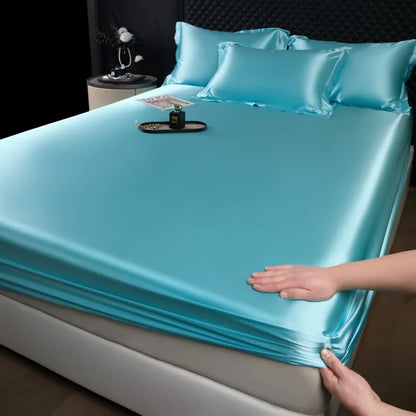 3-Piece Luxury Mulberry Silk Bed Sheet Set
