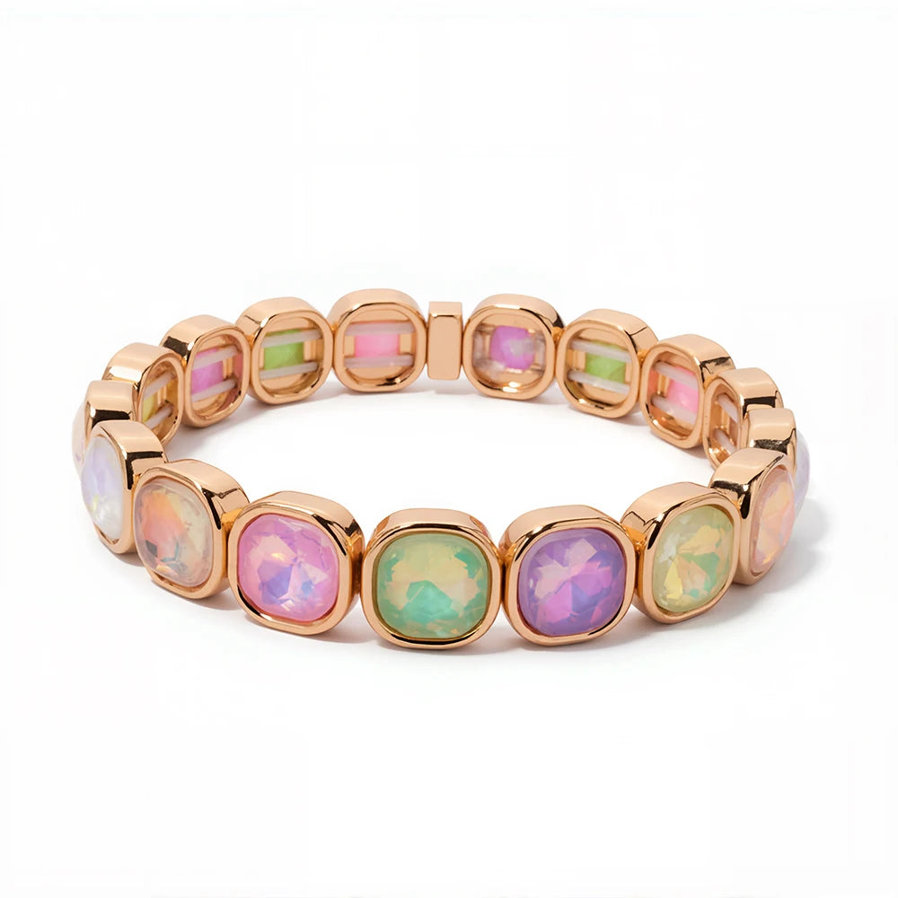 Colorful Rhinestone Beaded Bracelet