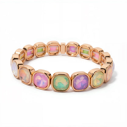 Colorful Rhinestone Beaded Bracelet