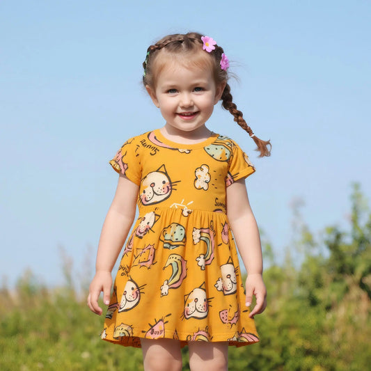 Cartoon Cotton Dress