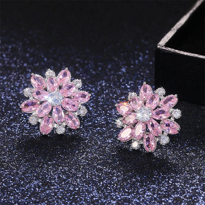 Geometric Zircon Studs