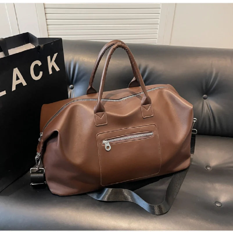 Large PU Leather Travel Tote