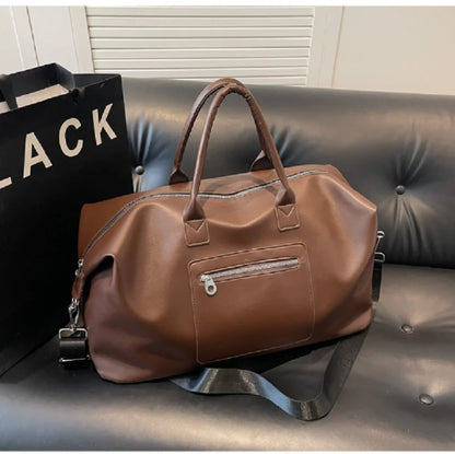 Large PU Leather Travel Tote