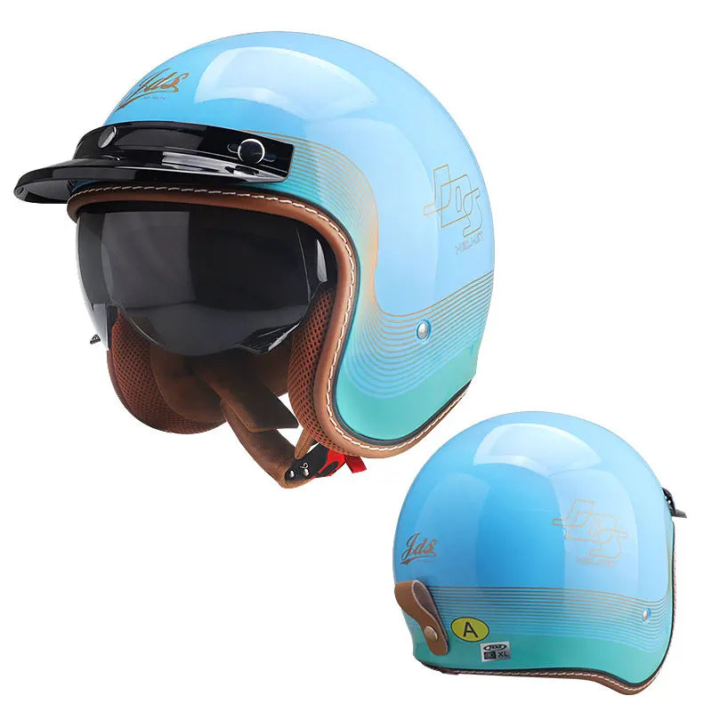 3/4 Open-Face Vintage Jet Helmet