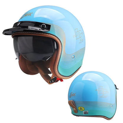 3/4 Open-Face Vintage Jet Helmet
