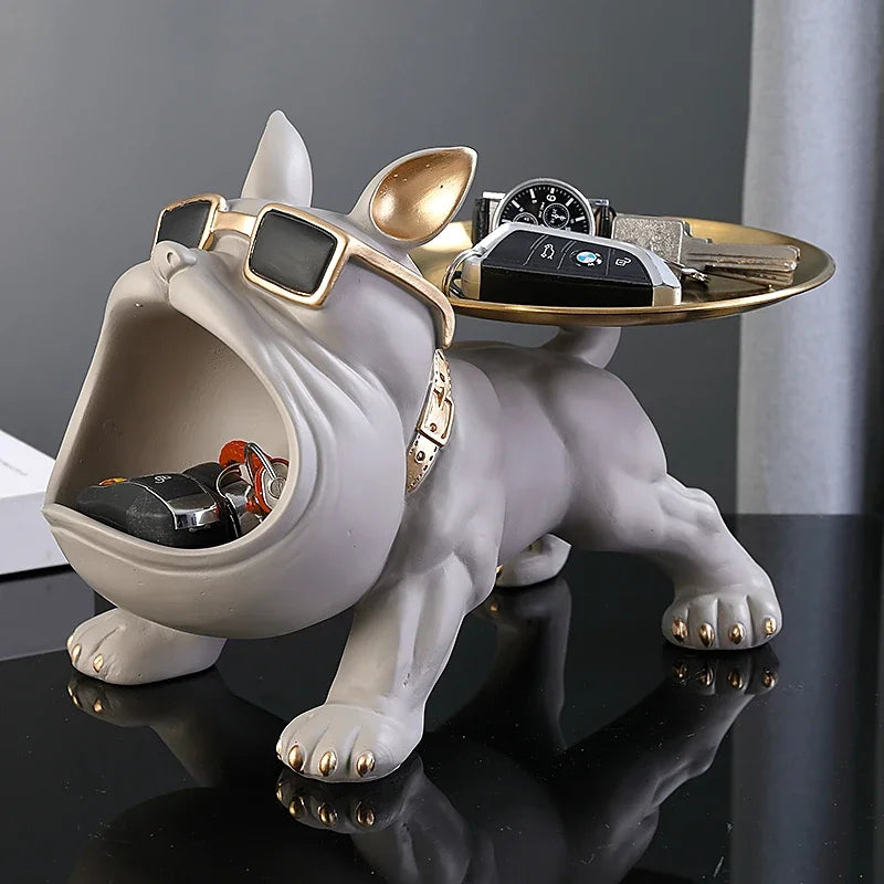 Bulldog Storage Statue